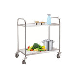Two-story round tube food cart