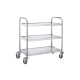 Three-story round tube food cart