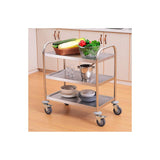 Three-story round tube food cart
