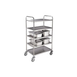 Five-storey round pipe food cart