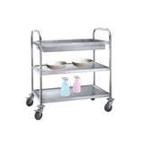 Round pipe bowl collecting cart