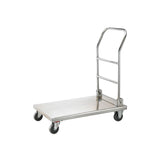 Foldable stainless steel plate cart