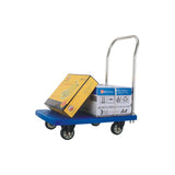 Heavy-duty plastic sheet flatbed truck