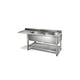 Double-row washing counter