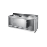Double-row washing counter
