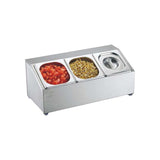 Three-compartment tray