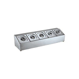 Single-column 5-compartment tray