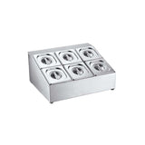6-compartment double-column tray
