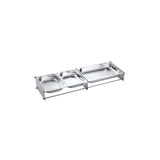 Stainless steel serving plate box