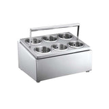 6-compartment tableware box with handle