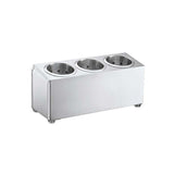 Three-compartment single-column tableware box