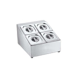 4-compartment double-column tray
