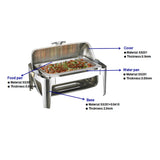 9L rectangular flip-lid dining stove